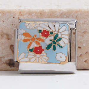 Pulsera Modular Italiana de Acero Inoxidable con Baño de Oro de 18K y Diseño de Flor para Mujer, Regalo, Joyería, Accesorio - Product Image 4