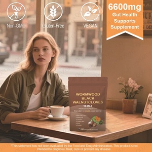 <span class=keywords><strong>Gélules</strong></span> d'Armoise, Noyer <span class=keywords><strong>Noir</strong></span> et Clou de Girofle – Nettoyant 18-<span class=keywords><strong>en</strong></span>-1 à base de Noyer <span class=keywords><strong>Noir</strong></span> et d'Armoise pour l'homme – Complément Herbal – Cure de 80 jours - Product Image 4