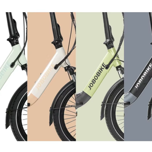 Vélo électrique avec batterie au lithium 36V10Ah intégrée au tube de selle, fourche à suspension, 7 vitesses, moteur de moyeu arrière pliable 22KG, entrepôt UE, avec Bluetooth - Product Image 1