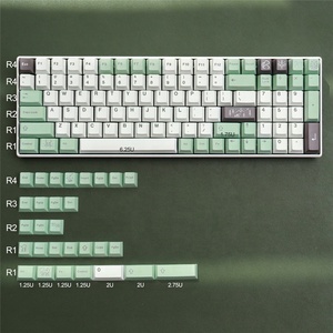 Gmk ปุ่มกดแบตตา129ลายดอกซากุระโปรไฟล์ปุ่มการระเหิดย้อมสีสำหรับคีย์บอร์ดแบบ61/64/68 MX สวิตช์แบบกลไก - Product Image 2