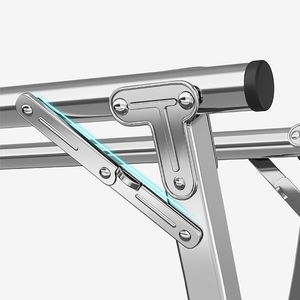 Étendage Pliant Rétractable en Acier Inoxydable en Forme de X, sur Pied, pour Balcon Extérieur - Product Image 5