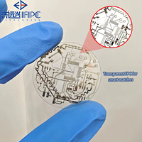 Carte de surveillance de la santé portable ultra-mince en FPC transparent PET, équipement de test de fréquence cardiaque pour montre connectée et montre de sport personnalisée SMT