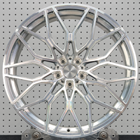 Jantes monobloc forgées 5x120, 18-22 pouces, argent poli, logo personnalisé pour BMW Land Rover Rolls-Royce Nissan Audi A3 A4L A5