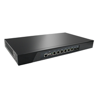 Rak Mini PC 1U Murah Port Jaringan Desktop Pfsense 10G Fiber SFP Rackmount RJ45 10Gb B85 Firewall 6 LAN Router Enterprise