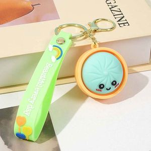 Mini Colorful Dumpling Keychain Squishy Sensory Squeeze Toy for Bag Pendant Hanging Accessories Stress Relief <b>Keyring</b> Toys - Product Image 6