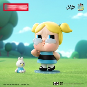 Original Crybaby Pop Mart Powerpuff Girls PVC muñeca lindo regalo resina Mini Crybaby figura caja ciega - Product Image 6