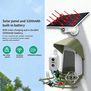 Hot Solar Smart <strong>Bird</strong> <strong>Feeder</strong> With HD Camera 5200mAh Battery IPX5 Waterproof AI Recognition <strong>for</strong> Outdoor Garden <strong>Birds</strong> - Product Image 4