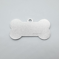 Placa de Identificación Personalizable para Perros, Llavero para Perros, Etiquetas para Mascotas para Grabar, Placas de Identificación en Forma de Hueso de Aluminio, Coloridas para Perros y Gatos