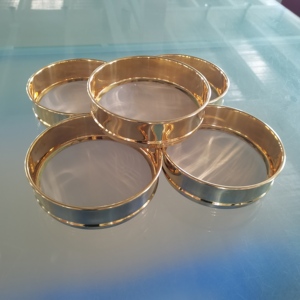 1 3 10 20 30 50 60 80 100 120 150 200 500 600 Laboratory Brass Sieve for Powder and Granule Screening - Product Image 5