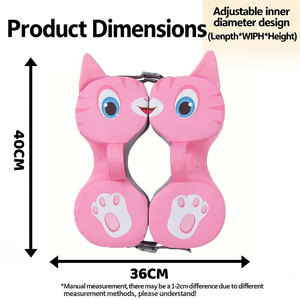 Anelli da Nuoto Rosa in EPE per Neonati, Galleggiante Ascellare per Piscina, Non Gonfiabile, Ecologico, Portatile, Sicuro, Ausilio per il Nuoto Ecologico per Neonati - Product Image 4