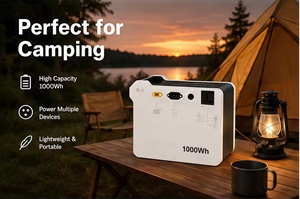 สถานีพลังงานแบตเตอรี่ LiFePO4 ระดับพรีเมียม ได้รับการรับรองมาตรฐาน CE ความจุ 1000Wh พร้อมระบบชาร์จพลังงานแสงอาทิตย์แบบโมโนคริสตัลไลน์ MPPT 500W  คลื่นไซน์บริสุทธิ์ และแบตเตอรี่สำรองภายนอก - Product Image 4
