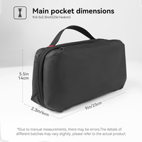Organisateur de cordon électronique technique de luxe résistant à l'eau de voyage avec logo personnalisé pochette de rangement pour accessoires de câble USB sac de kit technique