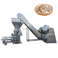 Ligne de mélange automatique de tambour de l'engrais 100kg 200kg 500kg d'alimentation d'animal familier de granule de thé avec la machine à emballer de sac tissé de 25kg