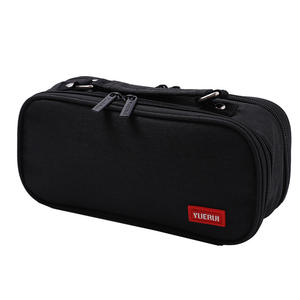 <span class=keywords><strong>Astuccio</strong></span> in tela a doppio scomparto di grande capacità con cerniera multistrato per cancelleria porta oggetti scuola organizzatore - Product Image 6