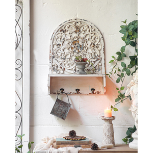 Estantes de Pared de Alta Calidad, Estante de Esquina de Madera Envejecida Estilo Vintage, Adornos de Pared para Sala de Estar, Estantes <span class=keywords><strong>Flotantes</strong></span> Estilo Boho - Product Image 1