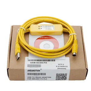 SC09 Supply Mitsubishi FX3U series Programming PLC Communication Cable USB-SC09-FX