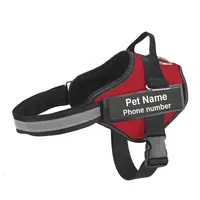 Coleira ajustável k9, coleira para cachorros com adesivo de identificação, personalizado gratuitamente