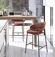 Tabouret de bar personnalisé hauteur comptoir petit déjeuner en bois îlot de cuisine hôtel chaise haute tabourets de bar modernes bon marché mobilier commercial