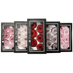 Têtes de roses éternelles préservées de 5-6 cm - <span class=keywords><strong>Prix</strong></span> d'usine, longue durée (3-5 ans) pour décorations de Noël et de Thanksgiving - Product Image 2