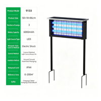 Lampe anti-moustiques électrique solaire pour extérieur, grande surface, efficace, pour jardin, ferme, parc, usage commercial