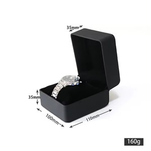 Lnofxas Black Single Watch Gift <strong>Box</strong> with Pillow PU Leather Wristwatch Display Case Organizer for <strong>Men</strong> - Product Image 3