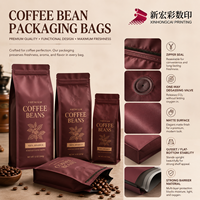 Sacs d'emballage personnalisés pour grains de café de qualité alimentaire, haute fraîcheur, impression gravure/numérique premium, formats 340g/1kg, kraft/feuille d'aluminium