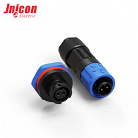 Connecteur étanche 7A 300V à verrouillage par pression 2 broches M12 IP67 pour assemblage sur site, pour système de contrôle d'automatisation de capteurs UL TUV