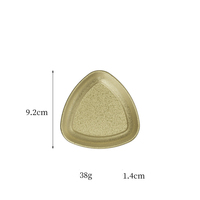 Plats de service polygonaux en acier inoxydable doré pour sauces barbecue et assaisonnements de fondue