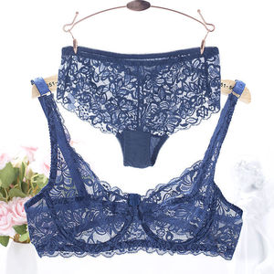Sujetador YIYI Sexy de Encaje Completo, Ultrafino, Transpirable, con Push-Up y Soporte, Suave, Cómodo y Ligero para Mujeres Jóvenes - Product Image 1