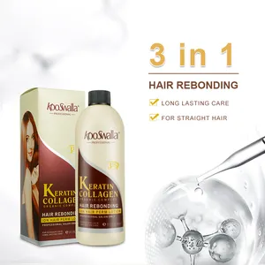 KooSwalla Professional natürliche keratin permanent 3 in 1 haar richt haar dauerwelle creme für salon