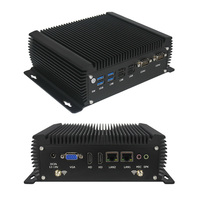 Mini PC Industrial sin Ventilador Intel Core I5 I7 de Bajo Consumo con 2 GbE LAN, 2 COM, 8 USB, HD, VGA, Triple Pantalla