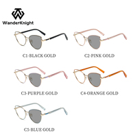 Vente en gros de lunettes optiques œil de chat avec verres anti-lumière bleue, montures optiques photochromiques tendance pour femmes, fabrication en usine