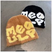 Gorro de punto de mohair suave para adultos, personalizado al por mayor, cálido, ligero, gorro de invierno, cómodo, elástico, a la moda