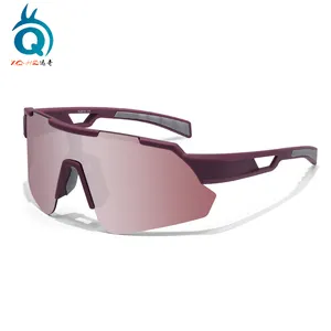 fahrrad-sonnenbrille mit individuellem logo ansi z87 für männer übergroße uv400 laufs-/reit-/fahrradbrille fahrrad-sonnenbrille polarisiert für sport