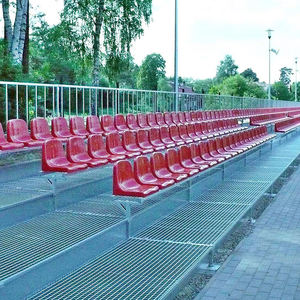 ที่นั่งในสนามกีฬากลางแจ้งเคลื่อนย้ายได้มีพนักพิงหลังสำหรับอัฒจันทร์ที่นั่งพลาสติก - Product Image 5