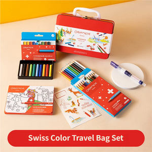 Estuche de Viaje con Juego Limitado de Lápices de Colores Solubles en Agua <span class=keywords><strong>Caran</strong></span> <span class=keywords><strong>D</strong></span>'<span class=keywords><strong>Ache</strong></span> de 10/12 Colores para Estudiantes de Arte Profesional y Niños - Product Image 6