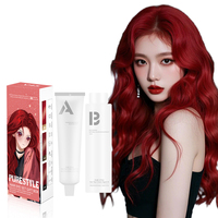 PURESTYLE Tailandia Venta caliente Orgánico No alérgico Sin amoníaco Tinte para el cabello Crema Natural Permanente Conjunto de tinte para el cabello