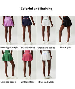 XW-SP563 özel Golf Mesh bel nefes hızlı Dryi etek hattı şort spor giyim spor tenis etekler kadınlar için - Product Image 6