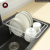 Égouttoir rétractable réglable pour fruits et légumes sur évier égouttoir à vaisselle pour comptoir de cuisine