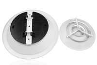 Diffuseurs circulaires modernes en aluminium avec amortisseurs en plastique, diffuseurs d'air de plafond et aérateurs de tuyaux réglables
