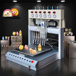 bibo B.W 2026 Automatic Motor 6 Colors PVC <b>Silicone</b> Trademark Keychains Dispensing Machine Clothing Decoration <b>Rubber</b> Injection - Product Image 1