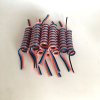 Ressort spirale télescopique bicolore en PU à double rangée, personnalisé par le fabricant, haute pression, bicolore, résistant à l'usure, haute élasticité, pour applications pneumatiques