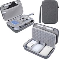 Sac de rangement pour appareils électroniques en EVA rigide personnalisé en gros, étui de voyage étanche pour câbles, chargeur et batterie externe
