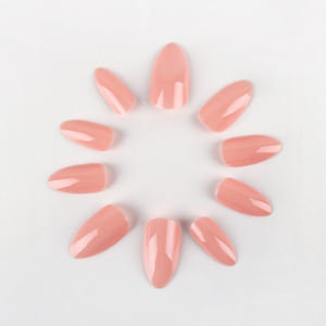 <span class=keywords><strong>Faux</strong></span> <span class=keywords><strong>ongles</strong></span> <span class=keywords><strong>Beige</strong></span> à couverture complète, avec colle, pour femmes et filles, Salon de manucure, Art de l'ongle, 24 pièces - Product Image 4