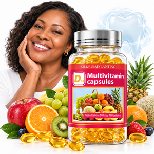 Cápsulas Multivitamínicas de Marca Privada en Formato Softgel Dorado, 100 Unidades con Vitamina D3 para Días Ajetreados, Apoyo Nutricional Diario - Product Image 1