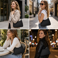 Mini sac à bandoulière personnalisé pour femmes sac en croissant en nylon sac à bandoulière sous les bras sacs à main petit sac fourre-tout boulette Hobo pour femmes