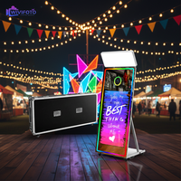 Machine à miroir photo avec éclairage LED, caméra et imprimante incluses pour location de mariage et de fête, expédition rapide depuis l'entrepôt américain