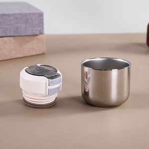 Tasse isotherme en titane de 240 ml et 350 ml, mini, portable, format de poche, légère, pour l'extérieur, gobelet à eau avec revêtement en titane - Product Image 2