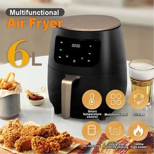 Freidora de Aire Doméstica 6L para Cocina Saludable y Baja en Grasa, Olla con Temporizador Inteligente, Horno Eléctrico Digital de Aire Caliente - Product Image 1
