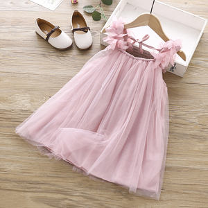 Ropa de Verano al por Mayor para Niñas Estilo Americano, Vestido de Fiesta para Niñas con Diseño de Flores de Google - Product Image 4